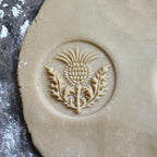 Wood Cookie Stamp, 2.5 Inch (Thistle CS-116)