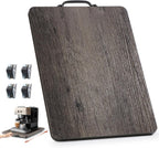 Appliance Slider, Sliding Tray for Coffee Maker, Coffee Pot Slider for Countertop, Kitchen Appliance Rolling Tray with Rubber Wheels,Large - Long, Deep Gray (12.5” x 16”)