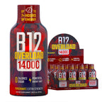 B12 Overload Extra Strength Energy Shot – Pomegranate – 260mg Caffeine, 14000% B12, Electrolytes – Energy & Vitality Support – Zero Sugar No Calories – Vegan, Kosher, Gluten-Free – 1.93 fl oz, 12-Pack