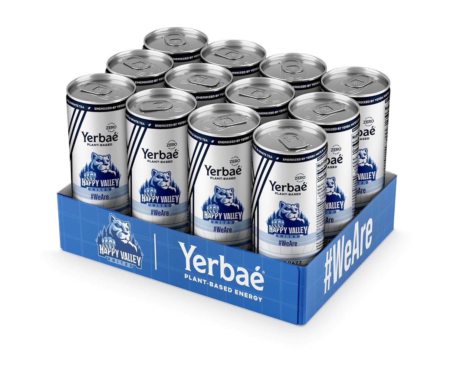 Yerbaé HVU Blue Razz Energy - 0 Sugar, 0 Calories, 0 Carbs, Energized by Yerba Mate. Yerbae is Naturally Caffeinated & Plant-Based, Healthy Alternative to Coffee and Sugary Sodas