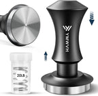 51mm Espresso Tamper, Premium Barista Coffee Tamper with 20lb/30lbs Replacement Springs & 100% Stainless Steel Ripple Base, Constant 30lb, Compatible with Delonghi Espresso Coffee Machine