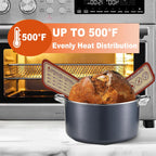 Silicone Bread Sling for Dutch Oven, 2 Pack (8" & 10" Round) – Non-Stick & 500°F Heat Resistant Sourdough Mat, Easy to Clean, Reusable Food-Grade Sourdough Slings - Fits 5–7 qt Dutch Ovens