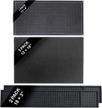 Bar Mat Bundle - Set of 4 | 1-Pack 18"x12", 2-Pack 18"x3"and ,1-Pack12"x6"