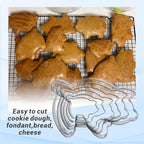 6PC Stainless Steel Pig Cookie Cutters Mexican - 5.5", 4.5", 4", 3.5", 2.5", 2.0"，Perfect for Mexican Concha Bread - Concha Cutter and Concha Stamp，Baking Tools for Pig Shaped Pastry and Bread Making