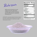 Bakerpan Silver Sanding Sugar for Baking & Cookie Decorating - 5 Ounce Edible Silver Sugar Sprinkles for Cookies, Cakes, Cocktails (Made In USA)