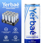 Yerbaé Energy Seltzer - Acai Blueberry, No Sugar/Calories/Carbs. Energized by Yerba Mate, Naturally Caffeinated, Plant-Based, Healthy Alternative to Coffee Sugary Sodas, Pack of 12, 12oz cans