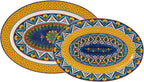 Bico Havana 16 plus 14 inch Oval Platters Set, Set of 2, Microwave and Dishwasher Safe, for Serving Fish, Chicken, Turkey