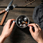 14 oz Stainless Steel Vacuum Insulated Tumbler with handle & MacSlider Lid, Dishwasher Safe & Spill Proof Coffee Cup, Travel Mug for Hot/Cold Drinks, Durable Design - Black