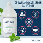 Pure Willamette Valley Peppermint Extract 2x, 1 Gallon - Natural Essence for Beverage Formulations, Bulk Manufacturing, Professional Foodservice - Kosher Certified, Vegan, Gluten-Free, Keto Friendly