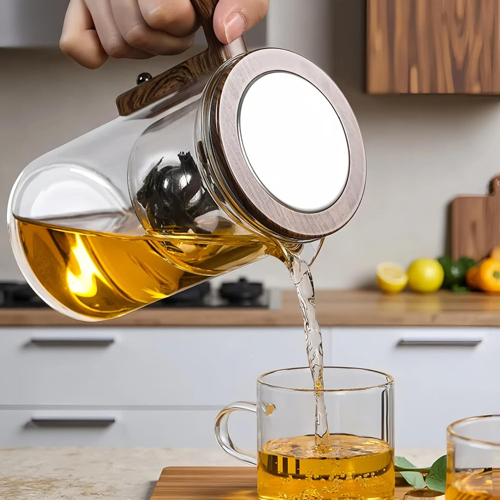 Enchanti Tea Pot, Creative Witchcraft Magic Glass Teapot, Detachable Loose Tea Glass Tea Infuser, Ideal for Tea Steeper -20oz (approx. 600 ml)