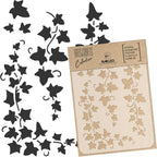 NAKLEO Painting Stencil for Crafts A3 11.8” x 16.5”, Hanging Ivy Vine Pattern, Reusable Plastic DIY & Scrapbooking Drawing Template, Decoupage Art Home Decor, Wall Wood Fabric Furniture