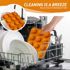 2 Pack 12 Cups Silicone Muffin Pan with Metal Reinforced Frame Regular Size Silicone Molds Cupcake Cake Baking Pans Cookie Baking Chocoflan Cupcake Mold Baking Homemade Muffins Cupcakes Egg Bites