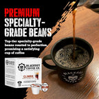 Blackout Coffee Climax Amaretto, Irish Cream & Kahlua Flavored Pods - Freshly Roasted in the USA - K-Cup Compatible Single-Serve Pods (18 Count)