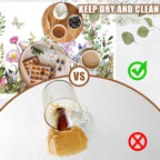 Watercolor Flower and Butterfly Dish Drying Mat for Kitchen Counter Absorbent Coffee Mat with Hide Stain Rubber Backed Espresso Machine Coffee Bar Accessories 15.7 x 23.6 Inch