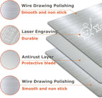 Bench Scraper Dough Pastry Cutter Stainless Steel Blade Kitchen Baking Tools for Butter, Cake, Onion, Vegetable