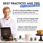 MONÉGASQUE Blue Edible Glitter for Drinks 7g – Edible Glitter for Cakes - Blue Luster Dust for Drinks, Cocktail, Cake, & Strawberries - Drink, Food Decorations, & Cake Decorations Spray Sparkles