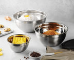 Mixing Bowls with Lids Set, Stainless Steel Mixing Bowls with Airtight Lids, Nesting Mixing Bowl Set for Space Saving Storage, Ideal for Cooking, Baking, Prepping & Food Storage