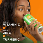 ZYN Turmeric Wellness Drink (6 Pack), Mango Lychee Flavored Turmeric Curcumin Drink with Black Pepper, No Added Sugar, Low Carb & Low Calorie Drink, Clean Alternative