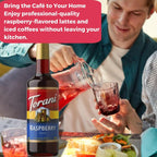 Jimoco® Syrup Pump Dispenser + Torani® Raspberry Syrup, 25.4 oz - Coffee Syrup Pump & Flavoring Bundle