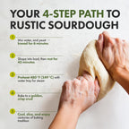 Let’s Bake Bread Organic Vienna Sourdough Rye Baking Mix - Artisan Loaf with Aromatic Spices - USDA Organic, Non-GMO, Real Sourdough, No Additives, Easy Home Baking - 17.64 oz (1 Pack)