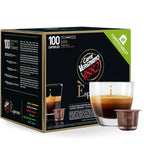 Caffe' Vergnano 1882 Medium Roast Espresso Original Line Machine Compatible Capsules, Arabica Robusta Espresso Coffee, Italian Coffee For Nespresso Coffee Machines, Intensity 4/10, Oro, 100 Ct