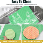 KALAIEN Sweater Texture Fondant Impression Mats Knit Fondant Embosser Texture Mats for Clay Cake Decorating Fondant Molds 1Pcs(Style 1)