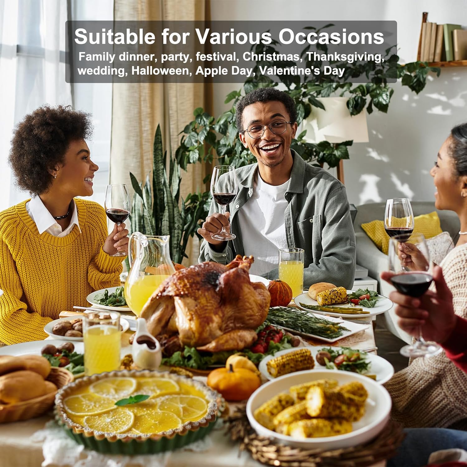 11 & 9 Inch Round Tart Pans with 2Pcs 4'' Mini Pans. Removable Bottom, Non-Stick Coating, Rugged Carbon Steel for Tart Quiche Pie Making. Gift for Christmas Thanksgiving Party Festival Family