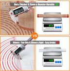 Silicone Pastry Mat 36'' By 24'' Extra Large Baking Mat with Measurements for Dough Rolling, Kneading Board, Kitchen Counter Mats, Perfect for Dough, Fondant, Pie Crust, Cookies, Bread, Pasta, Pizza