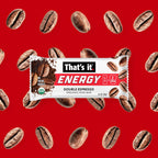 That’s it. Organic Energy Coffee Mini Bars - (1 Mini Bar = 2 Espresso Shots) Grab and Go, No Added Sugars, Non-GMO, Caffeine Power Snack, Kosher, Allergy Friendly (Double Espresso - 15 Count)