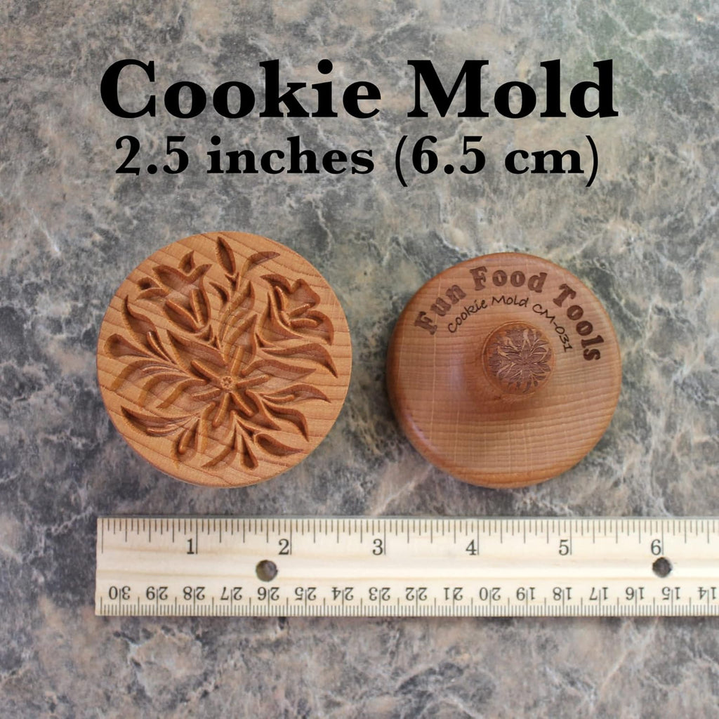 Wood Cookie Stamp, 2.5 Inch (Bluebells CS-031)