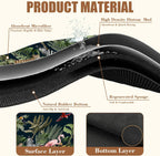 Jungle Animals Coffee Mat Tropical Dish Drying Mat for Kitchen Counter Absorbent Hide Stain Rubber Backed Coffee Bar Accessories Fit Under Espresso Machine Cafe Table, 15.7 x 23.6 Inch