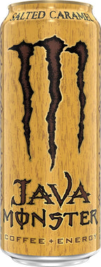 Monster Energy Java Monster Salted Caramel, Coffee + Energy Drink, 15 Fl Oz (Pack of 12)