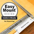 LYNK PROFESSIONAL® SELECT™ Pull Out Under Sink Kitchen Cabinet Organizer - 11.5 in. x 18 inch deep Drawer - Sliding Shelf Organizer and Undersink Storage Shelves - Lifetime Ltd. Warranty – Chrome