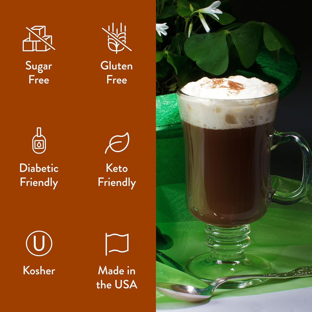 Jordan's Skinny Syrups Irish Cream, Sugar Free Flavoring Syrup, 25.4 Ounce Bottle (Pack of 6)