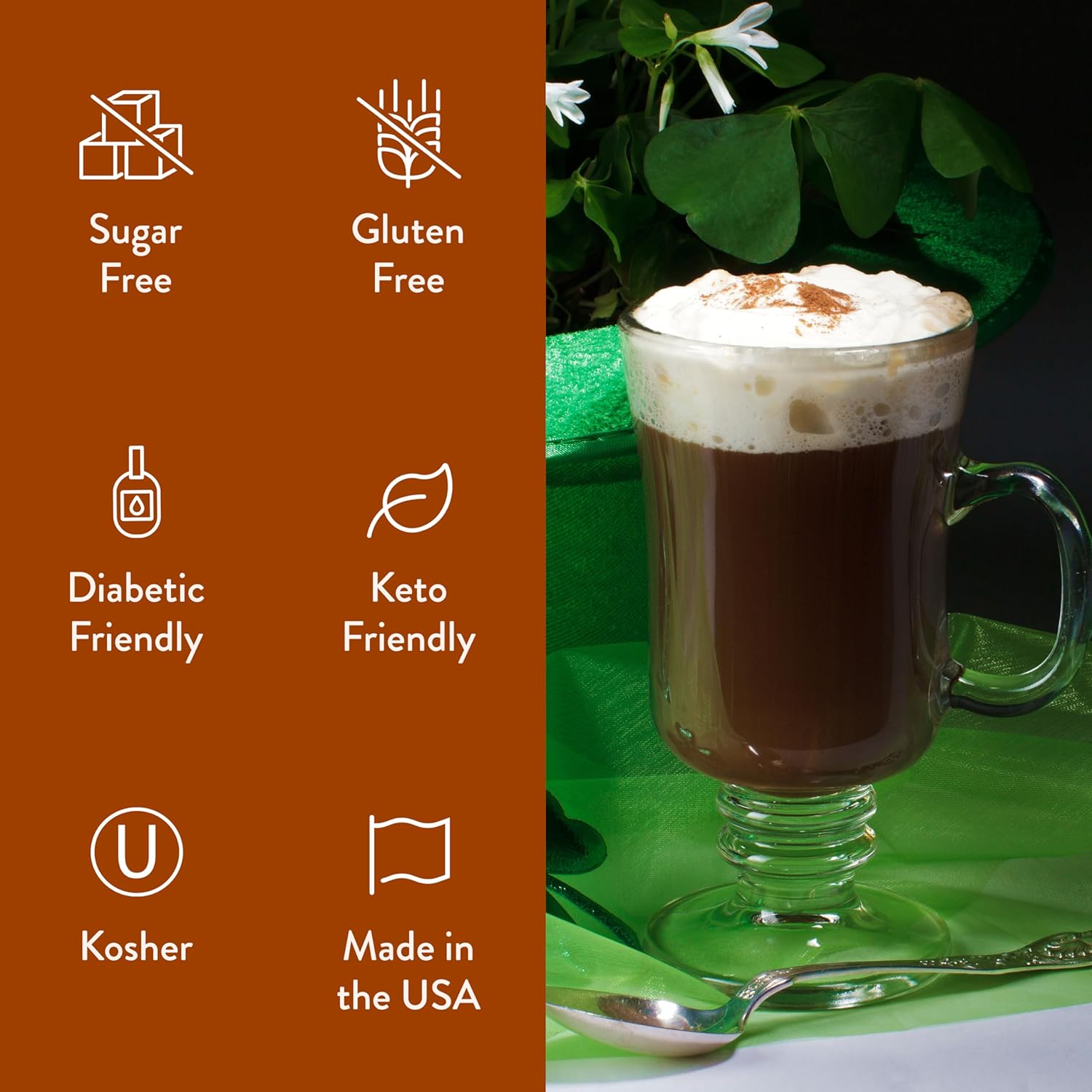 Jordan's Skinny Syrups Irish Cream, Sugar Free Flavoring Syrup, 25.4 Ounce Bottle (Pack of 6)