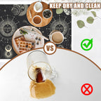 Moon Sun Zodiac Coffee Mat Astrology Dish Drying Mat for Kitchen Counter Absorbent Hide Stain Rubber Backed Coffee Bar Accessories Fit Under Espresso Machine, 15.7 x 23.6 Inch