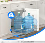 WelFurGeer Soft Close Slide Out Cabinet Shelf, 23" W x 22" D Pull Out Drawers for Kitchen Cabinets, Kitchen Shelf Organizer, Cupboard Organizers and Storage, Under Cabinet Pull Out Shelves