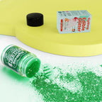 Green Edible Glitter - 5g Food Grade Cake Decorating Shimmering Glitter, Edible Sprinkle Luster Dust for Drinks, Chocolates, Fondant, Strawberries, Cupcakes, Candy, Cookie - Vegan