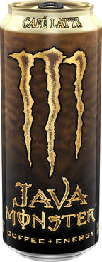 Monster Energy Java Café Latte, Coffee + Energy Drink, 15 Ounce (Pack of 12)