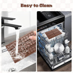 Chocolate Bar Mold, Silicone Dubai Chocolate Bar Mold, Non-Stick Chocolate Bar Molds, Deep Chocolate Bar Mold for Dubai Chocolate Bar Pistachio, Candy, Milk Chocolate Bar