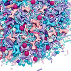 Manvscakes Sprinkles- Edible Cake and Cupcake Sprinkles with Assorted Shapes and Sizes for Parties, Metallic Sprinkle Mix for Cookies, Ice Cream, Cake and Cupcake Decorating, 4 oz (Mermaid)