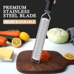ALLWIN-HOUSEWARE Cheese Grater Zester Set of 5, 304 Stainless Steel with TPE Handle Kitchen Grater & Peeler & Slicer for Cheese, Lemon, Ginger, Garlic, Nutmeg, Fruits, Vegetables, Chocolate