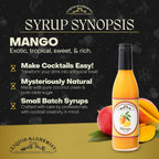 Liquid Alchemist Mango Syrup for Drinks - Real Ingredients Make our Mango Puree for Cocktails the Perfect Margarita Mix - Our Tropical Flavoring Syrup is Non-GMO & Vegan (12 oz)