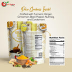 NY SPICE SHOP Golden Milk Superfood Powder – 4 Oz (Ounce) Instant Latte Mix Superfood with Turmeric - Superfood Blend of Turmeric, Cinnamon, Ginger, Black Pepper, Nutmeg, Green Cardamom