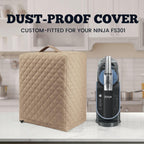 Slushie Machine Cover for Ninja FS301 & FS301C, Waterproof & Dustproof Protective Lid for Ninja Frozen Drink Maker, Durable Nylon Cover for Slushie Accessories (Mocha Tan)