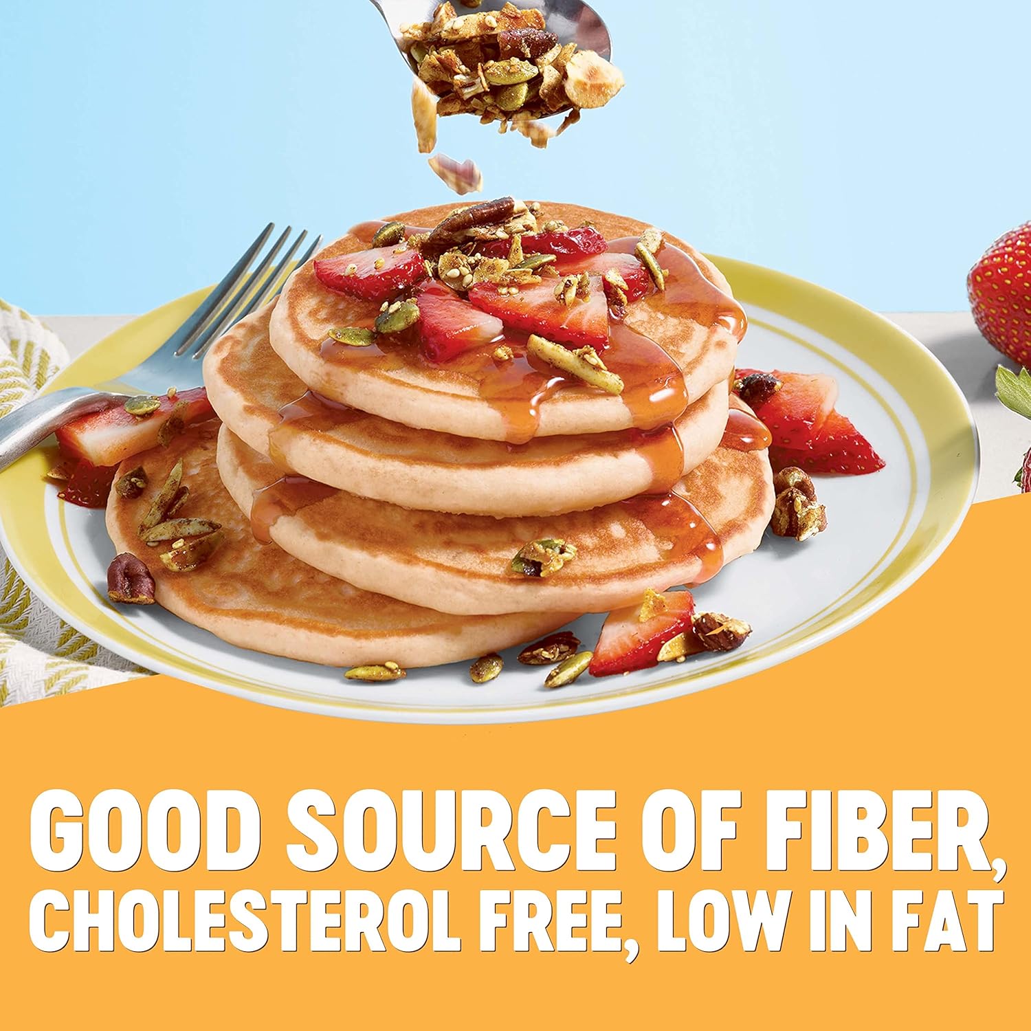 Krusteaz Heart Healthy Buttermilk Pancake Mix, 25.2 OZ (2-Pack)