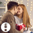 VEVOK CHEF Gold Manual Coffee Grinder Stainless Steel Burr Coffee Grinder with Portable Bag External Adjustable Setting Small Hand Coffee Grinder Ultra Fine for Espresso at Home Morning Coffee