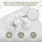 Large Stone Drying Mat for Kitchen Counter, 24" × 16" Diatomite Dish Drying Mat, Quick Dry Stone Mats, Ultra Absorbent Natural Diatomaceous Earth Mats for Dished, Bottles, White