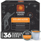 Copper Moon Single Serve Coffee Pods for Keurig K-Cup Brewers, Medium Roast, Stargazer Blend, 36 Count