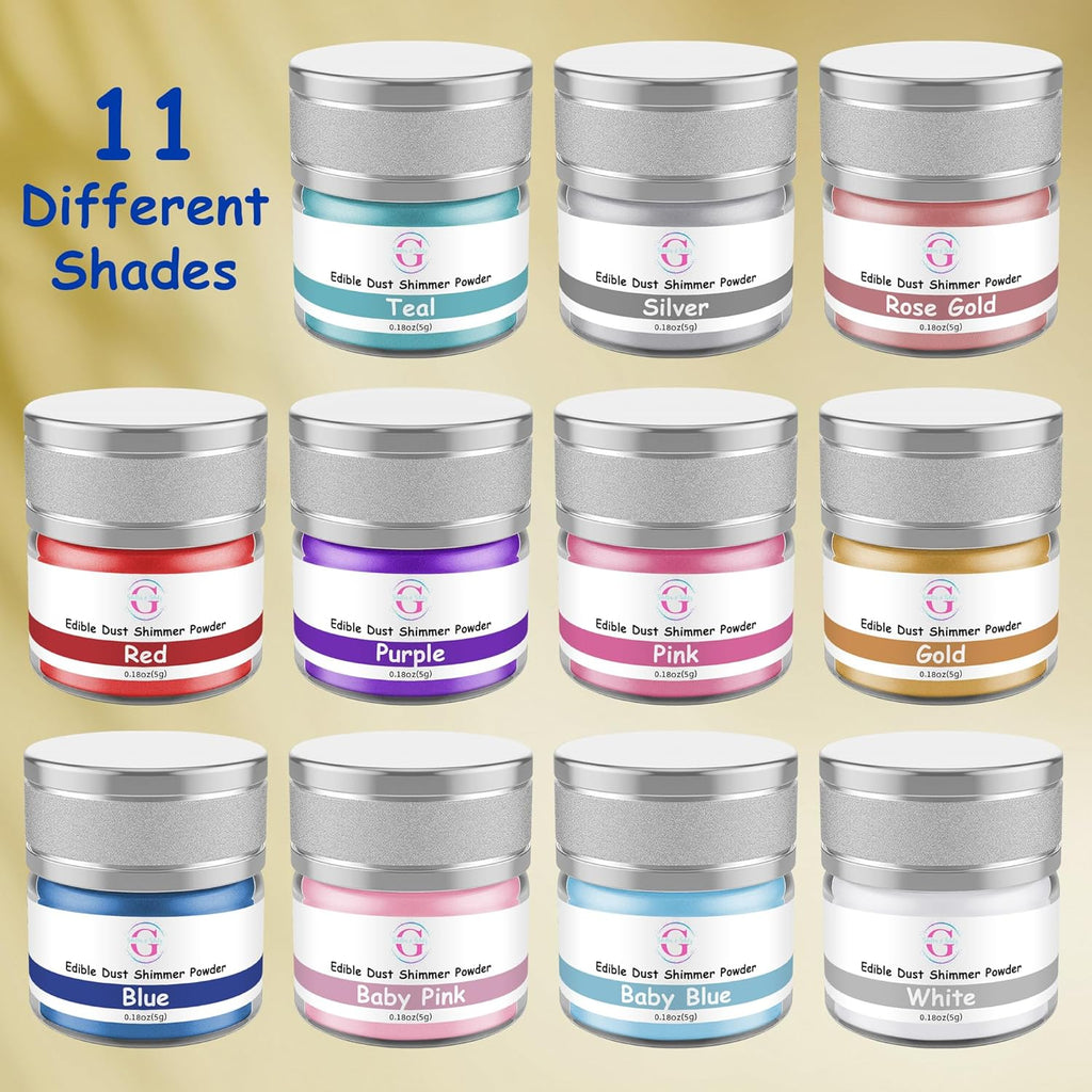 Glitter & Glitz Edible Glitter for Drinks - Premium Drink Glitter Edible Dust for Cocktails, Baking, Brew, Champagne - Luster Dust and Cocktail Glitter - Edible Glitter for Drinks Decoration (Baby Pink, 5Grams)